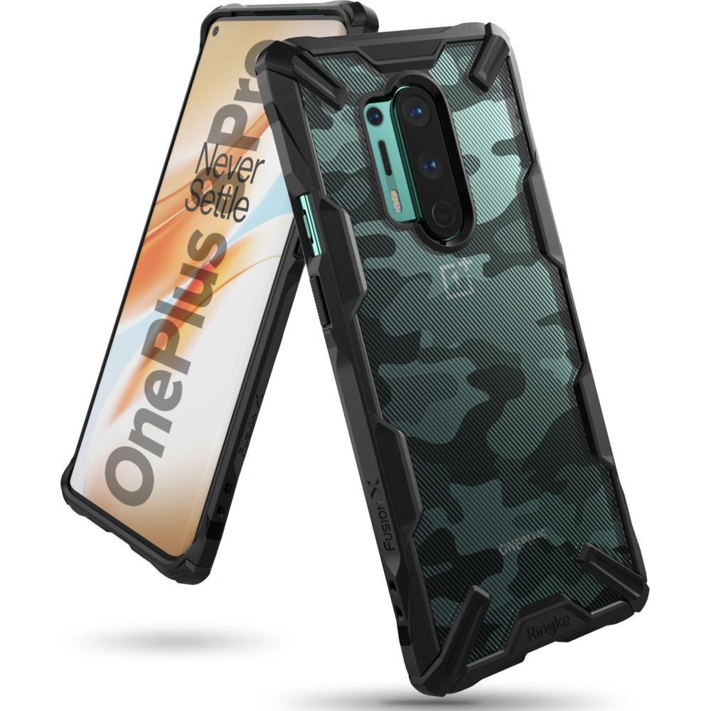 Hurtownia GSM - Etui Ringke Fusion-X OnePlus 8 Pro Camo (Moro) Černé - RGK1183MOB - {ean13} - Hurt