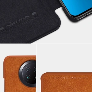 Wholesale [OUTLET] Case Nillkin Qin Xiaomi Redmi Note 9T 5G brown - OT-855 - {ean13} - Hurt
