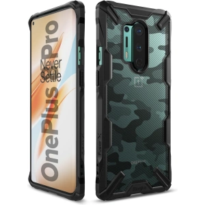 Hurtownia GSM - Etui Ringke Fusion-X OnePlus 8 Pro Camo (Moro) Schwarz - RGK1183MOB - {ean13} - Hurt