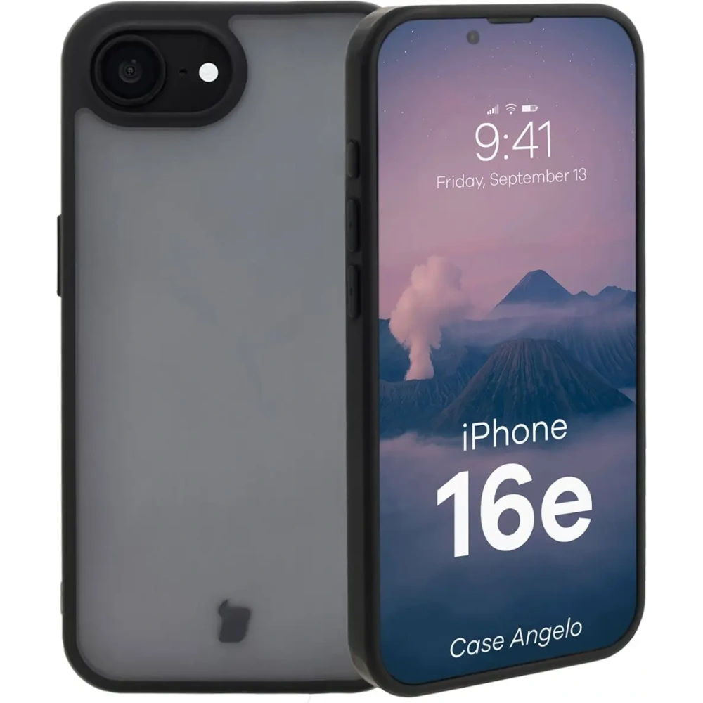 Wholesale Bizon Case Angelo Apple iPhone 16e smoky with a black frame - BIZ8768 - {ean13} - Hurt