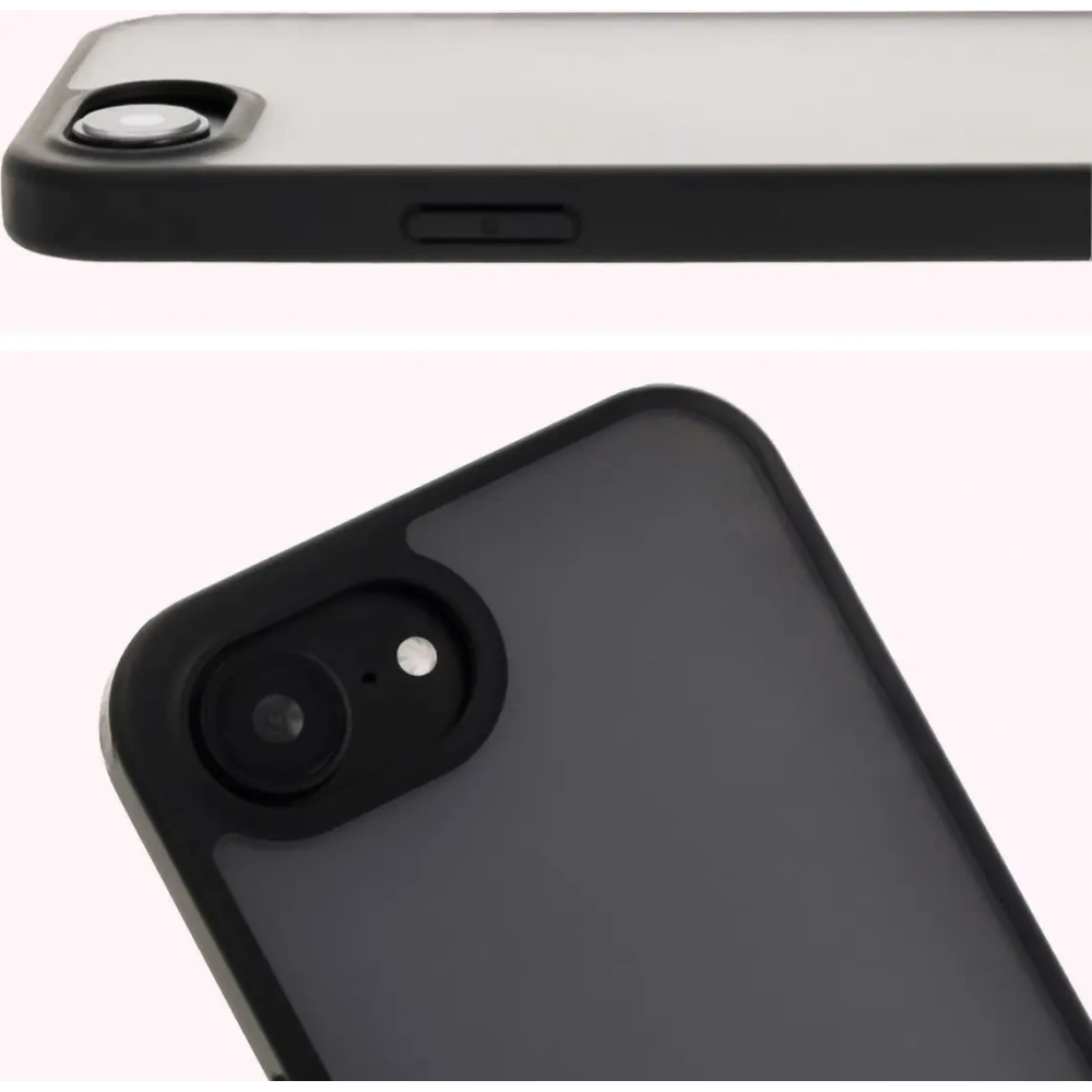 Hurtownia GSM - Bizon Case Angelo Apple iPhone 16e füstös fekete kerettel - BIZ8768 - {ean13} - Hurt