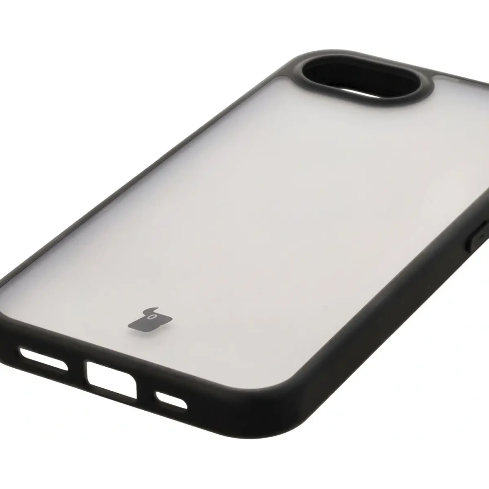 Hurtownia GSM - Bizon Case Angelo Apple iPhone 16e füstös fekete kerettel - BIZ8768 - {ean13} - Hurt