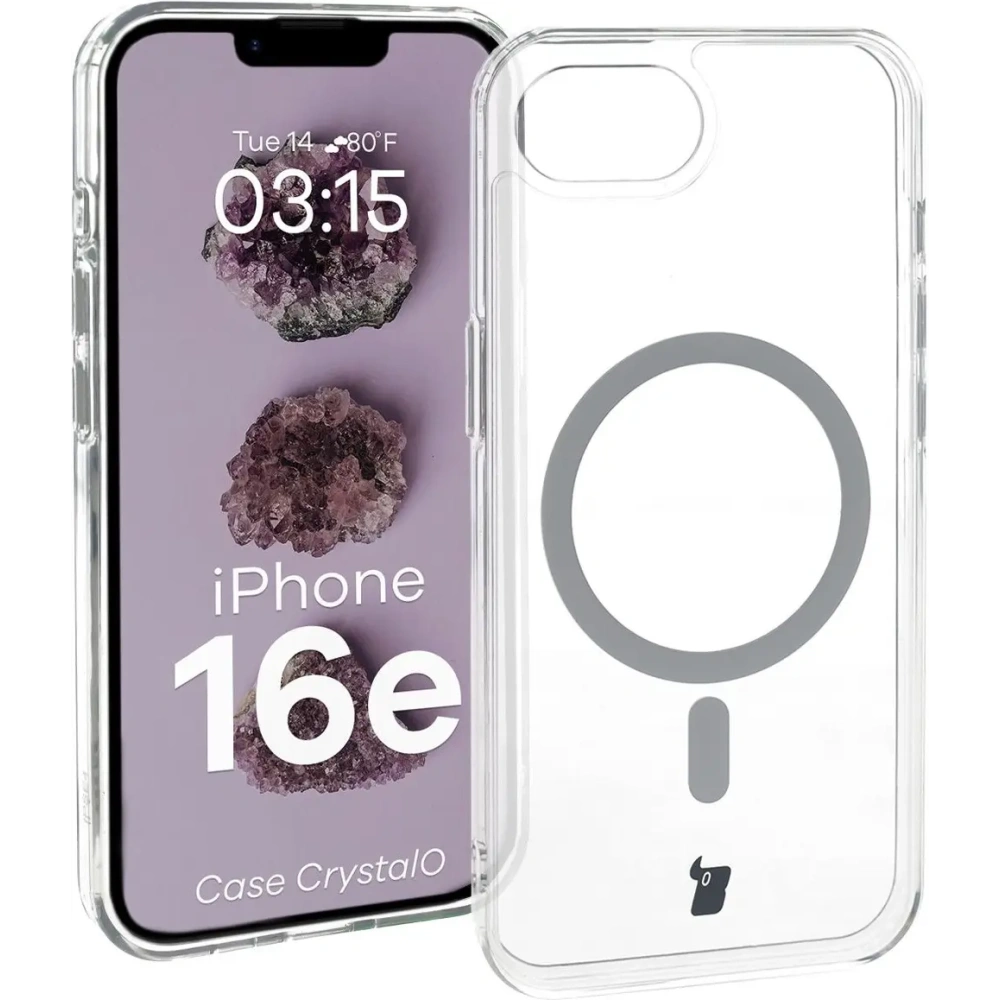 Hurtownia GSM - Bizon Case CrystalO Magnetic Apple iPhone 16e klar - BIZ8769 - {ean13} - Hurt