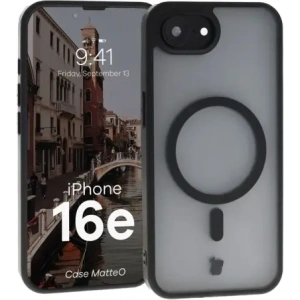 Hurtownia GSM - Bizon Case MatteO Magnetic Apple iPhone 16e průhledný s černým rámem - BIZ8770 - {ean13} - Hurt