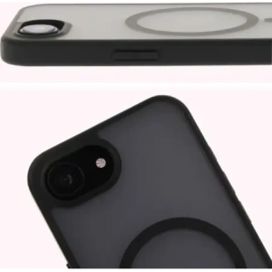 Wholesale Bizon Case MatteO Magnetic Apple iPhone 16e translucent with black frame - BIZ8770 - {ean13} - Hurt