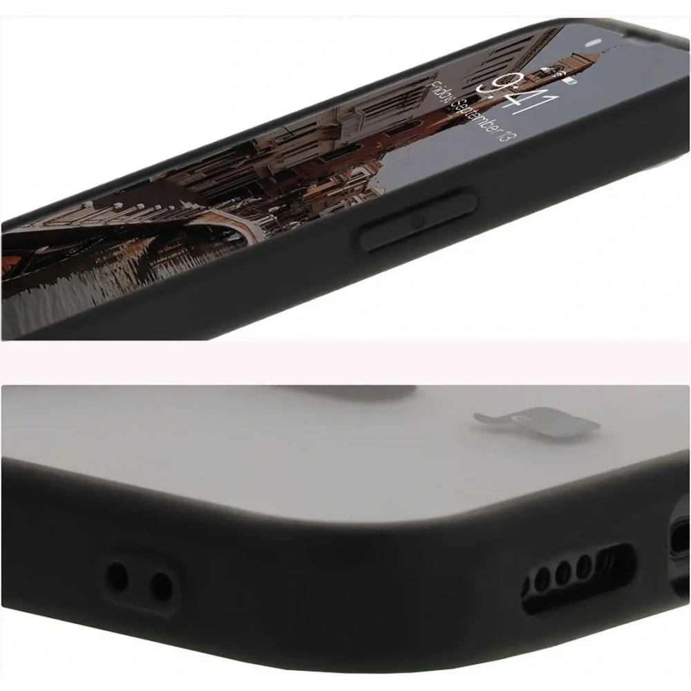 Hurtownia GSM - Bizon Case MatteO Magnetic Apple iPhone 16e durchsichtig mit schwarzem Rahmen - BIZ8770 - {ean13} - Hurt