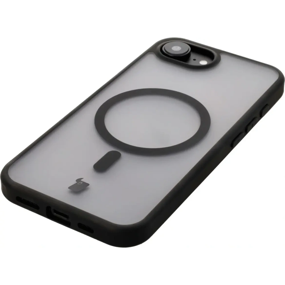 Wholesale Bizon Case MatteO Magnetic Apple iPhone 16e translucent with black frame - BIZ8770 - {ean13} - Hurt