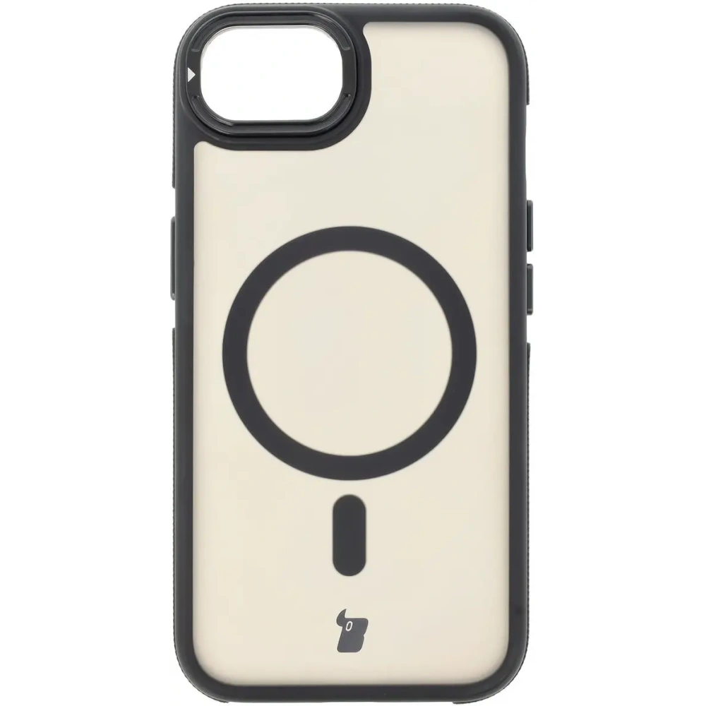 Hurtownia GSM - Bizon Case Eclipse Magnetic & Stand Apple iPhone 16e fumuriu cu un cadru negru - BIZ8771 - {ean13} - Hurt