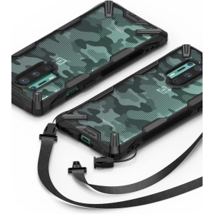 Hurtownia GSM - Etui Ringke Fusion-X OnePlus 8 Pro Camo (Moro) Schwarz - RGK1183MOB - {ean13} - Hurt