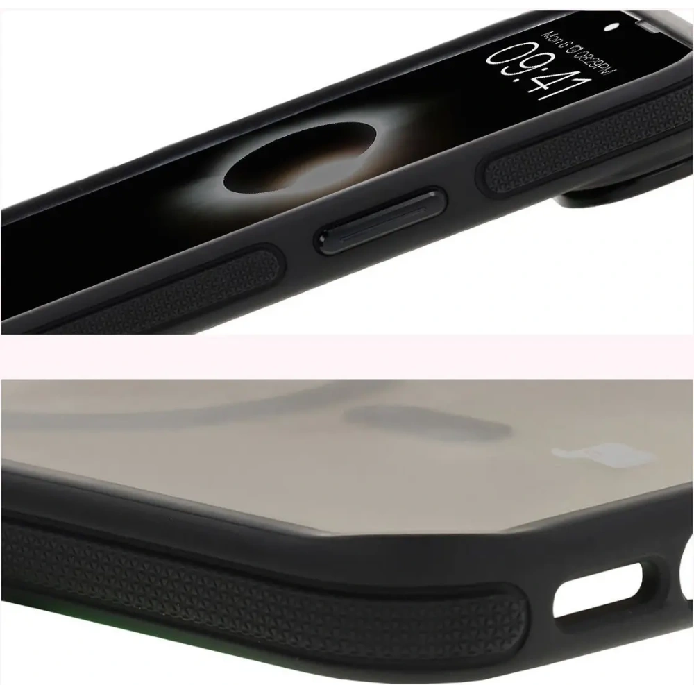 Hurtownia GSM - Bizon Case Eclipse Magnetic & Stand Apple iPhone 16e fumuriu cu un cadru negru - BIZ8771 - {ean13} - Hurt