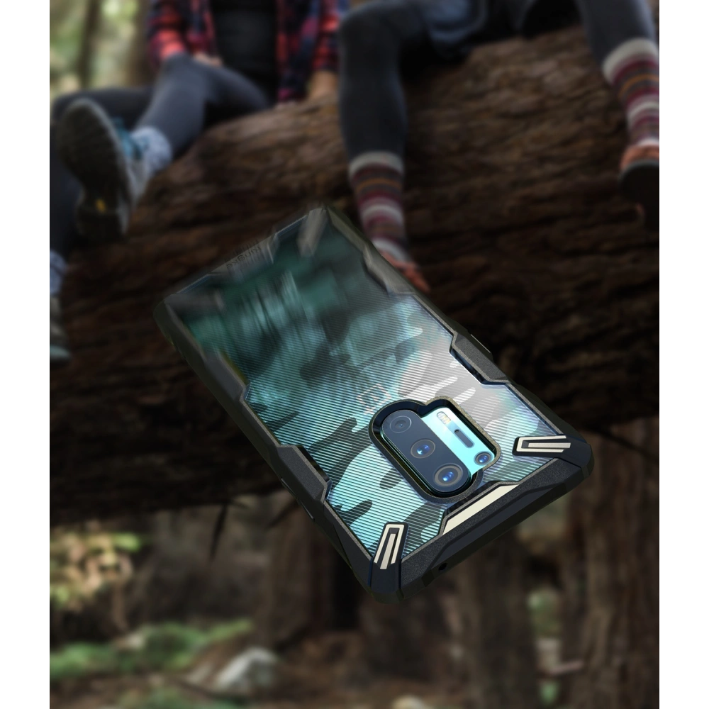 Hurtownia GSM - Etui Ringke Fusion-X OnePlus 8 Pro Camo (Moro) Černé - RGK1183MOB - {ean13} - Hurt