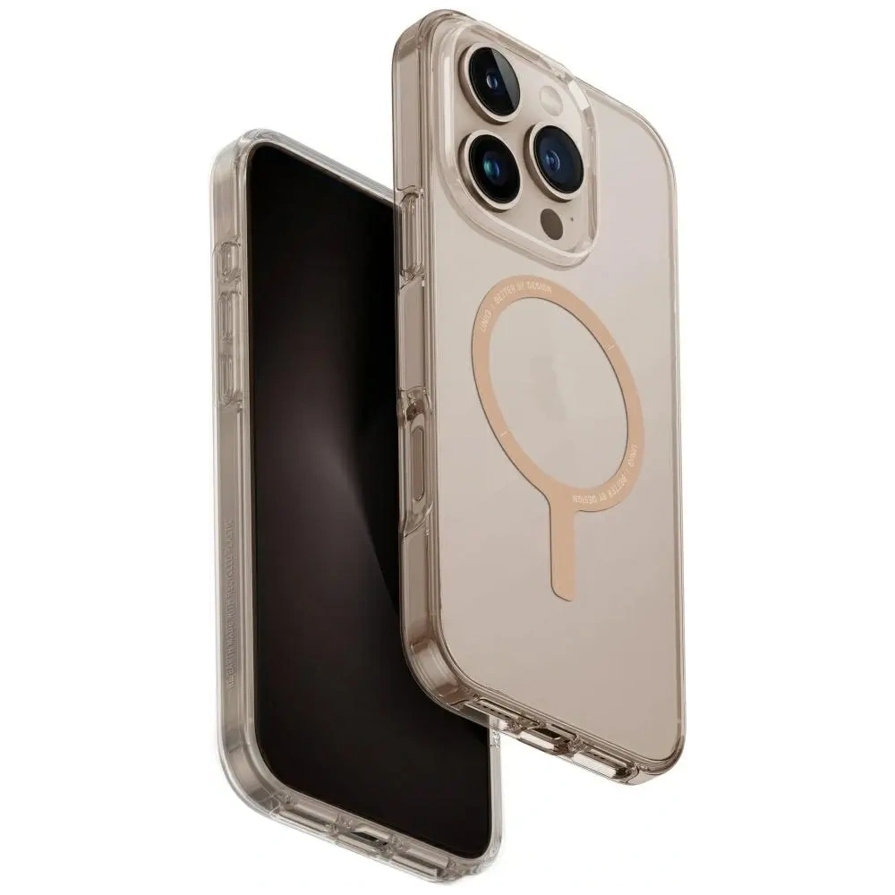 Hurtownia GSM - UNIQ Clario Apple iPhone 16 Pro Magclick nabíjení čirý/zlatý - UNIQ1469 - {ean13} - Hurt