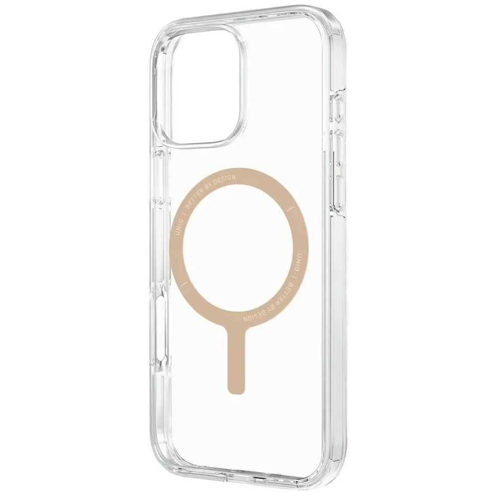 Hurtownia GSM - UNIQ Clario Apple iPhone 16 Pro Magclick nabíjení čirý/zlatý - UNIQ1469 - {ean13} - Hurt