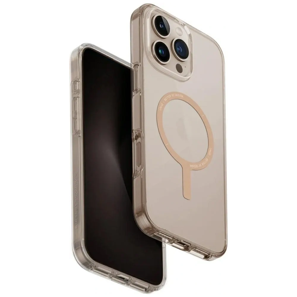 Hurtownia GSM - UNIQ Clario Apple iPhone 16 Pro Max Magclick Töltő átlátszó/arany - UNIQ1470 - {ean13} - Hurt