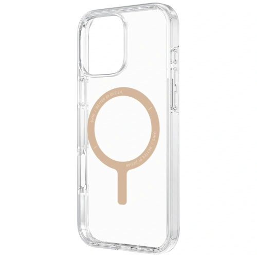 Etui UNIQ Clario do Apple iPhone 16 Pro Max Magclick Charging przezroczysty/złoty