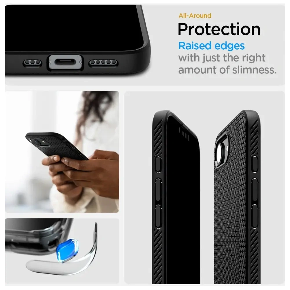 Wholesale Spigen Liquid Air Mag MagSafe Apple iPhone 16e Matte Black - SPN16713 - {ean13} - Hurt