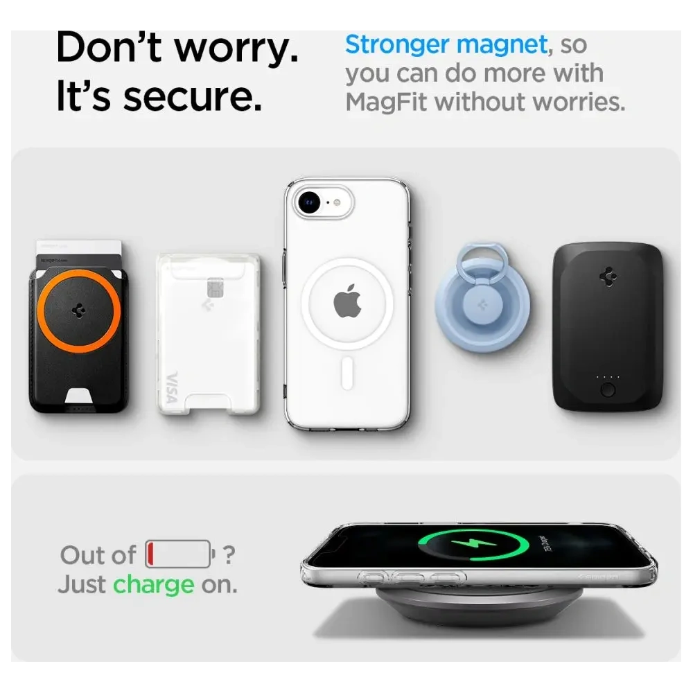 Hurtownia GSM - Spigen Liquid Crystal Mag MagSafe Apple iPhone 16e Čirý - SPN16714 - {ean13} - Hurt