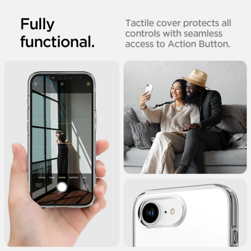 Etui Spigen Liquid Crystal Mag MagSafe Apple iPhone 16e Clear