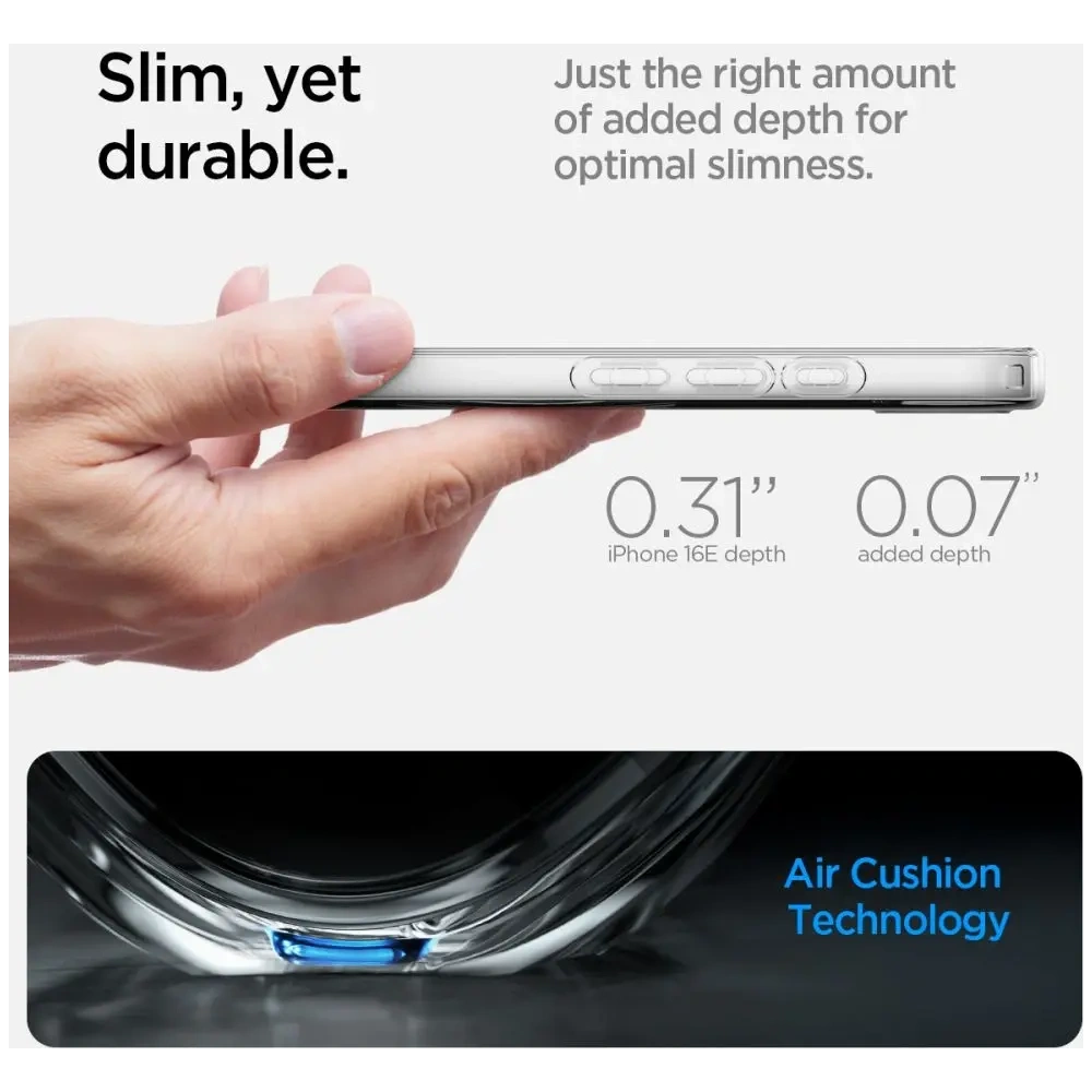 Hurtownia GSM - Spigen Liquid Crystal Mag MagSafe Apple iPhone 16e Átlátszó - SPN16714 - {ean13} - Hurt