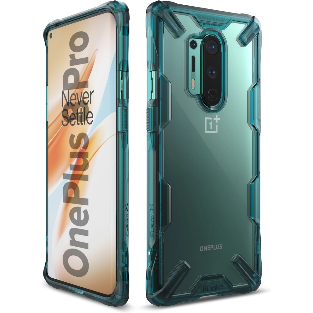 Hurtownia GSM - Etui Ringke Fusion-X OnePlus 8 Pro Tyrkysově zelená - RGK1182GRN - {ean13} - Hurt