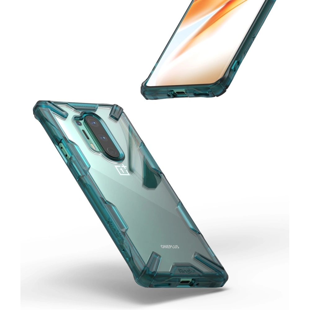 Hurtownia GSM - Etui Ringke Fusion-X OnePlus 8 Pro Tyrkysově zelená - RGK1182GRN - {ean13} - Hurt