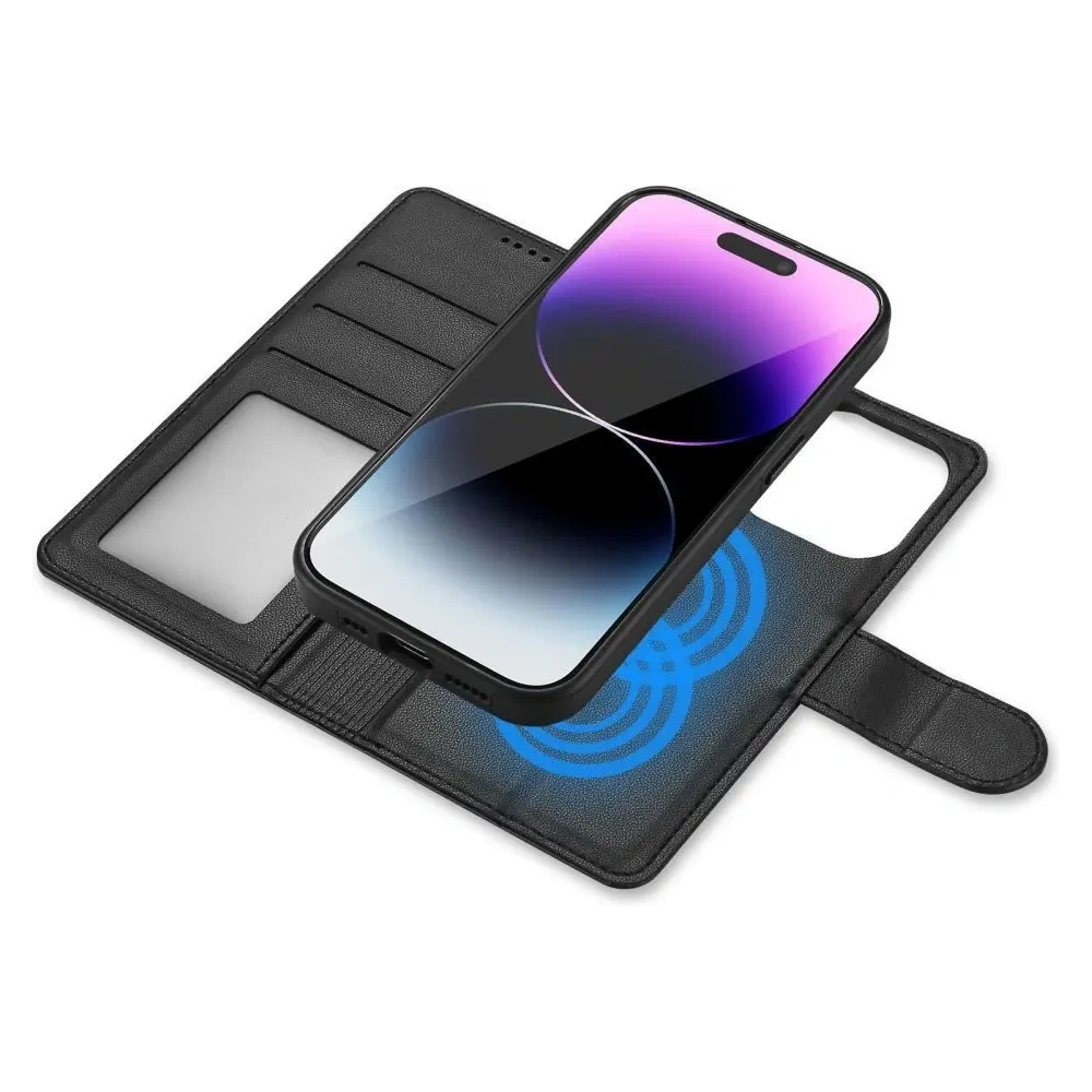 Hurtownia GSM - Etui z klapką Tech-Protect Wallet MagSafe Apple iPhone 16e Matte Black - THP3990 - {ean13} - Hurt