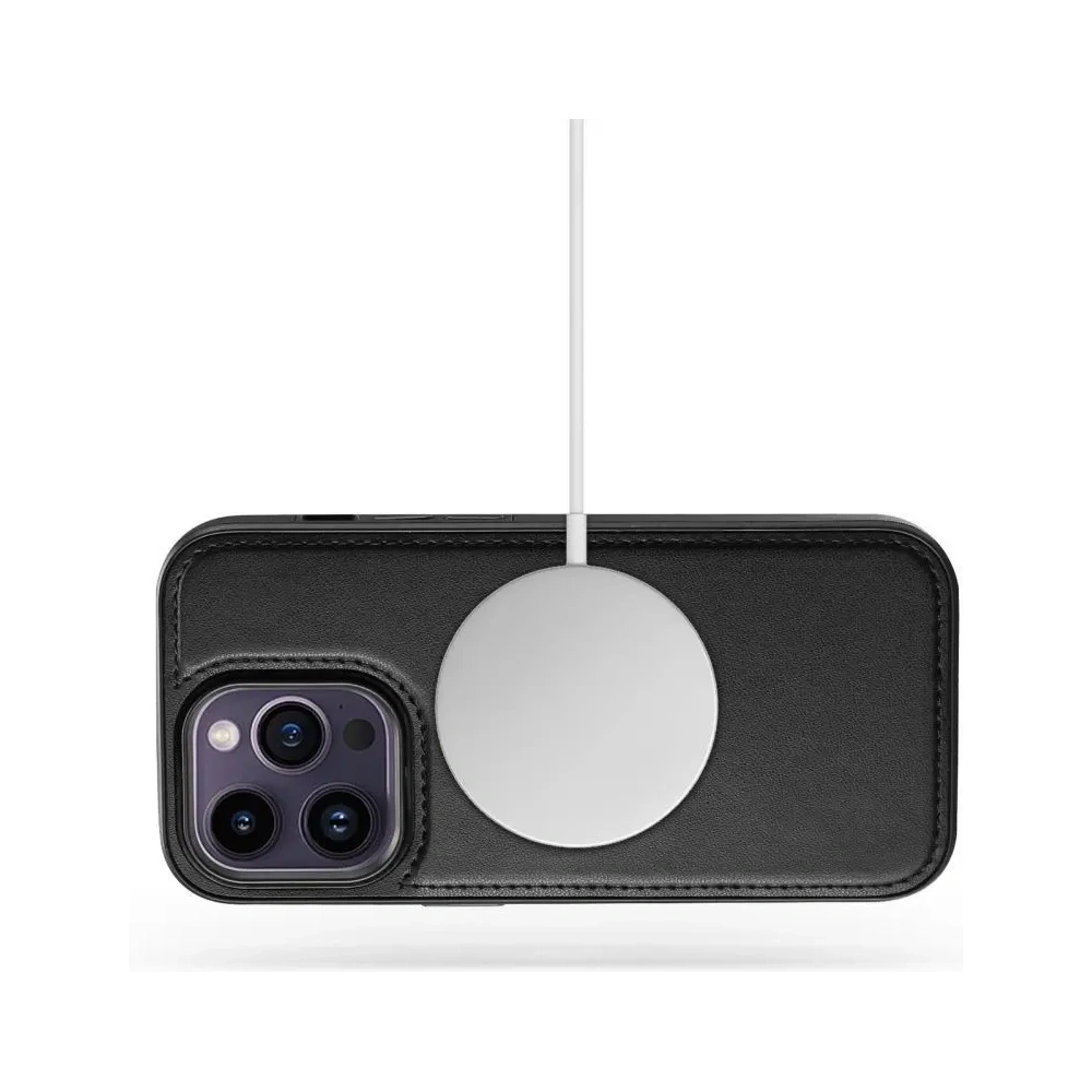 Hurtownia GSM - Etui z klapką Tech-Protect Wallet MagSafe Apple iPhone 16e Matte Black - THP3990 - {ean13} - Hurt