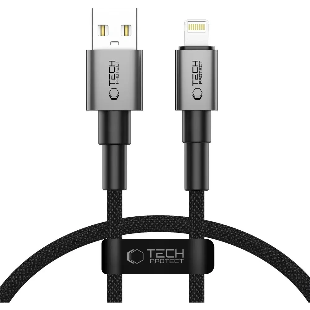 Hurtownia GSM - Tech-Protect Ultraboost DNA USB-A / Lightning Kabel 12W 2.4A 25cm Eisen Grau - THP3993 - {ean13} - Hurt