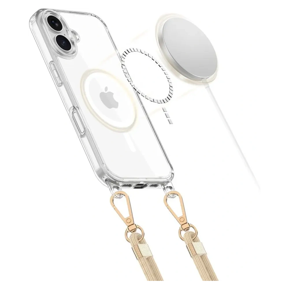 Hurtownia GSM - Tech-Protect Flexair Chain MagSafe Apple iPhone 16e Schwarz & Taupe - THP3994 - {ean13} - Hurt