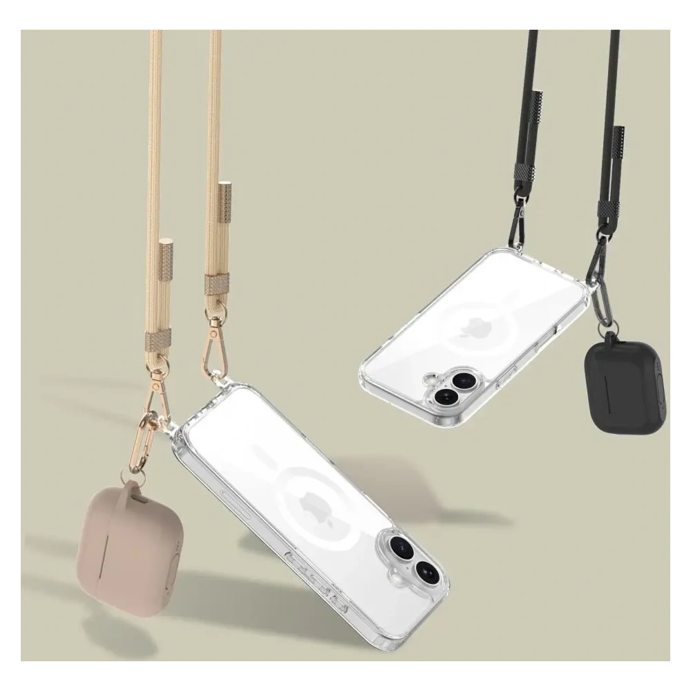Hurtownia GSM - Tech-Protect Flexair Chain MagSafe Apple iPhone 16e Schwarz & Taupe - THP3994 - {ean13} - Hurt