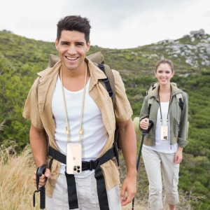 Etui Tech-Protect Flexair Chain MagSafe Apple iPhone 16e Black & Taupe