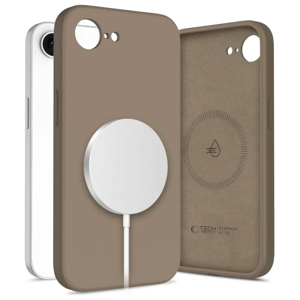 Hurtownia GSM - Tech-Protect folyékony szilikon MagSafe Apple iPhone 16e csokoládébarna - THP3996 - {ean13} - Hurt