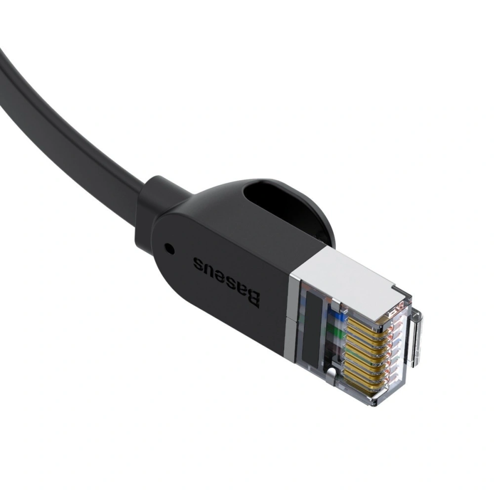 Hurtownia GSM - Flaches Netzwerkkabel Baseus High Speed, Ethernet RJ45, Gigabit, Cat.6, 3m (schwarz) - BSU1440BLK - {ean13} - Hurt