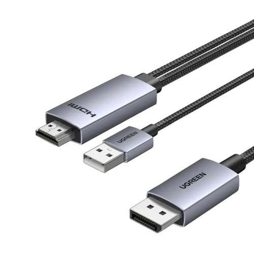 Kabel UGREEN DisplayPort / HDMI HD169 4K 60Hz 2m (czarny)