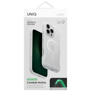 Wholesale UNIQ Combat Active Apple iPhone 16 Pro Max Magclick Charging lume white - UNIQ1476 - {ean13} - Hurt