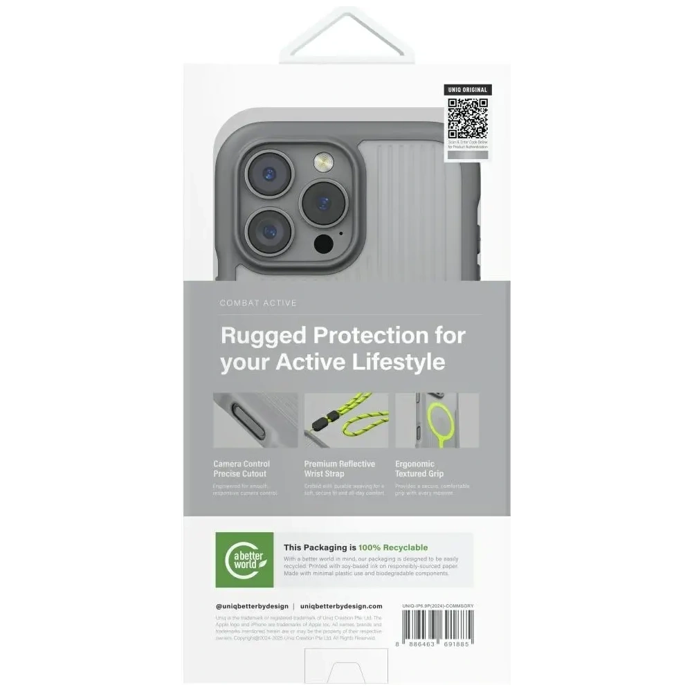 Hurtownia GSM - UNIQ Combat Active Apple iPhone 16 Pro Max Magclick Ladegerät grau - UNIQ1478 - {ean13} - Hurt