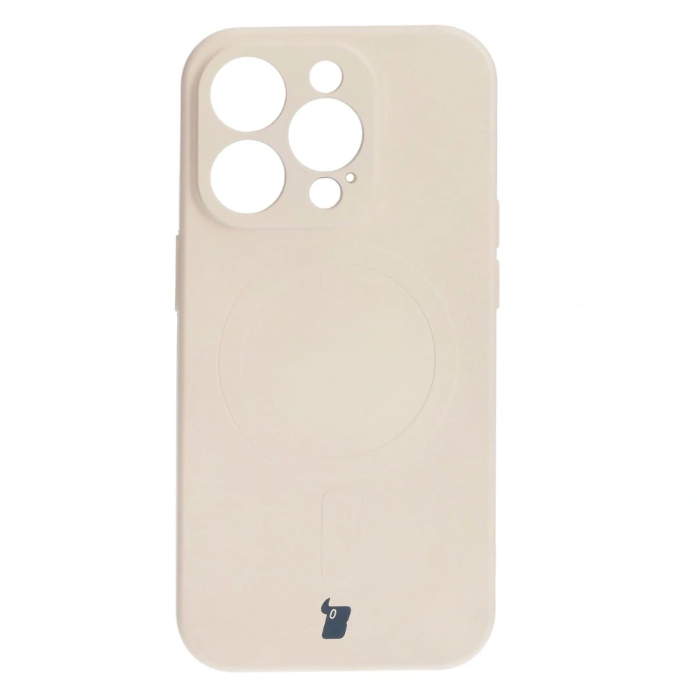 Hurtownia GSM - Bizon Case Silikon Magnetic für Apple iPhone 15 Pro beige - BIZ8772 - {ean13} - Hurt
