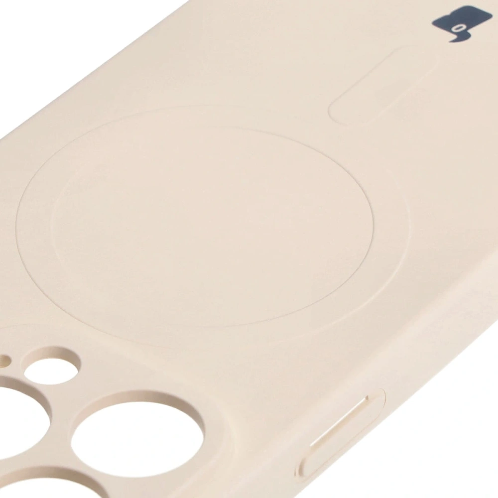 Hurtownia GSM - Bizon Case Silicone Magnetic pentru Apple iPhone 15 Pro bej - BIZ8772 - {ean13} - Hurt