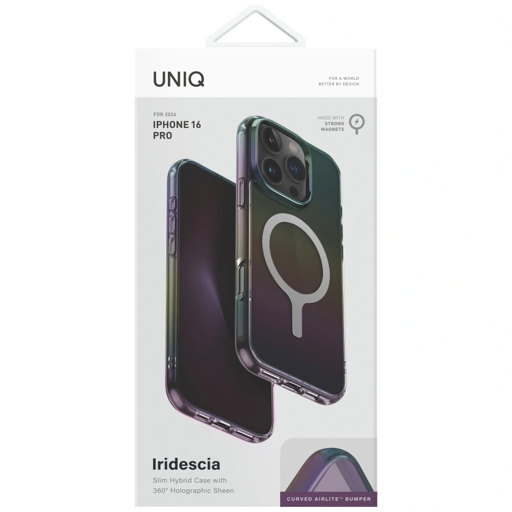 Hurtownia GSM - UNIQ Iridescia Apple iPhone 16 Pro Magclick nabíjení v barvě půlnoc - UNIQ1482 - {ean13} - Hurt