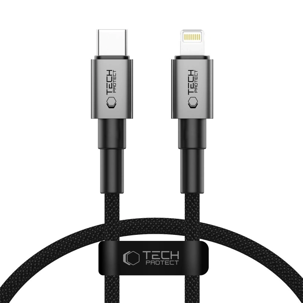 Wholesale Tech-Protect Ultraboost DNA USB-C / Lightning Cable PD 27W / 3A 25cm Iron Grey - THP4002 - {ean13} - Hurt