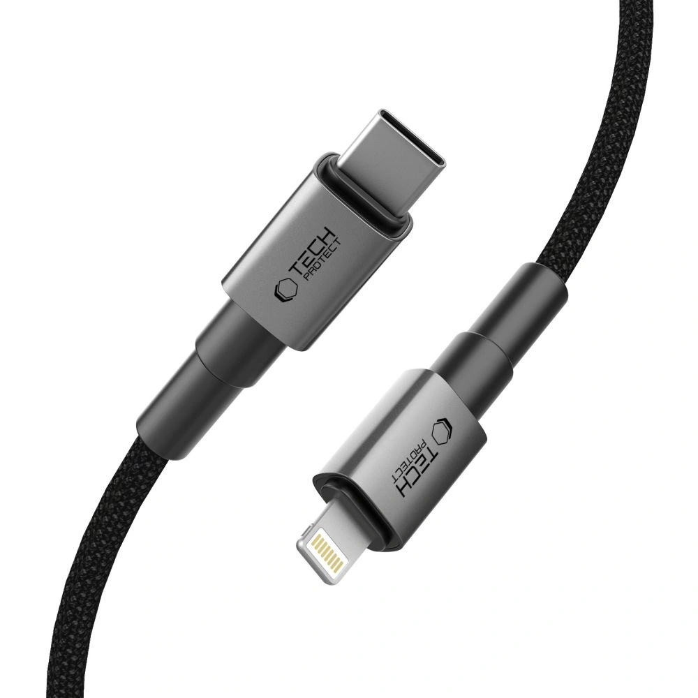 Wholesale Tech-Protect Ultraboost DNA USB-C / Lightning Cable PD 27W / 3A 25cm Iron Grey - THP4002 - {ean13} - Hurt