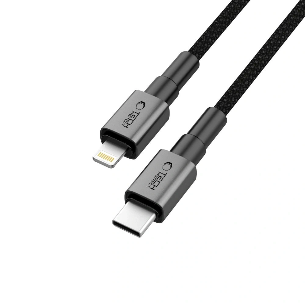 Hurtownia GSM - Tech-Protect Ultraboost DNA USB-C / Lightning-Kabel PD 27W / 3A 25cm Eisen-Grau - THP4002 - {ean13} - Hurt