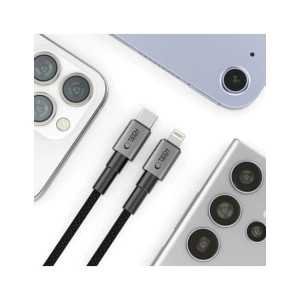 Hurtownia GSM - Tech-Protect Ultraboost DNA USB-C / Lightning-Kabel PD 27W / 3A 25cm Eisen-Grau - THP4002 - {ean13} - Hurt