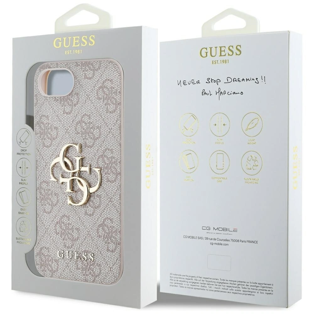 Hurtownia GSM - Etui Guess 4G Big Logo do Apple iPhone 16e różowy - GUE4441 - {ean13} - Hurt