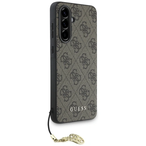 Etui Guess 4G Charms Collection do Samsung Galaxy A36 brązowy