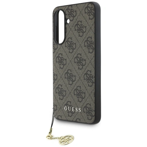 Etui Guess 4G Charms Collection do Samsung Galaxy A56 brązowy