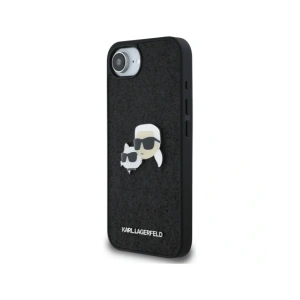 Hurtownia GSM - Karl Lagerfeld Fixierte Glitter Karl&Choupette Köpfe Metallpin Apple iPhone 16e schwarz - KLD21975 - {ean13} - Hurt