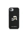 Hurtownia GSM - Etui Karl Lagerfeld Fixed Glitter Karl&Choupette Heads Metal Pin do Apple iPhone 16e czarny - KLD21975 - {ean13} - Hurt