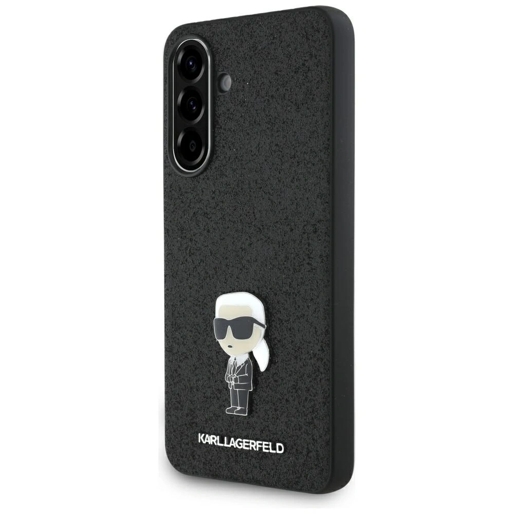 Hurtownia GSM - Karl Lagerfeld Pevný třpytivý kovový odznak Ikonik Logo Samsung Galaxy A36 černý - KLD21976 - {ean13} - Hurt