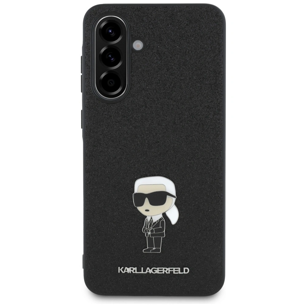 Hurtownia GSM - Karl Lagerfeld Pevný třpytivý kovový odznak Ikonik Logo Samsung Galaxy A36 černý - KLD21976 - {ean13} - Hurt
